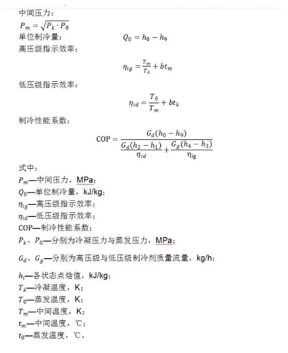 双级压缩制冷系统设计
